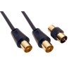 RS PRO 10 m RF Coaxial Coaxial Cable 75 Ω Black Terminated 192-4492