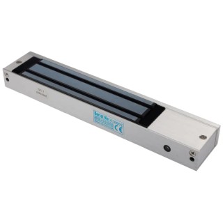 RS PRO Single Door Magnetic Door Lock 600 lb Holding Force Fail Safe, Nickel Aluminium 12V dc, 24V dc 192-4530