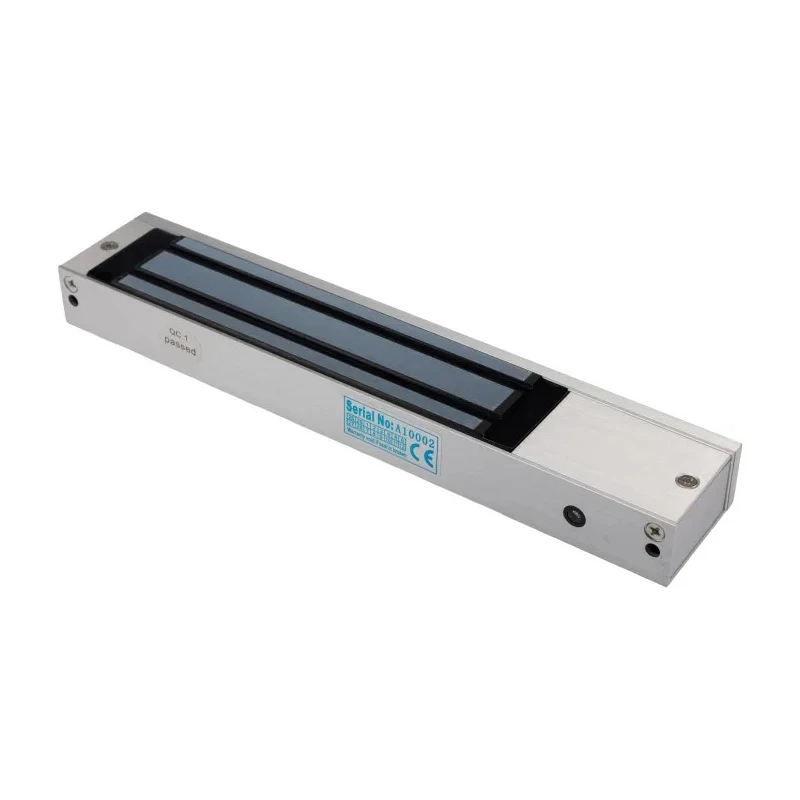 RS PRO Single Door Magnetic Door Lock 600 lb Holding Force Fail Safe, Nickel Aluminium 12V dc, 24V dc 192-4530