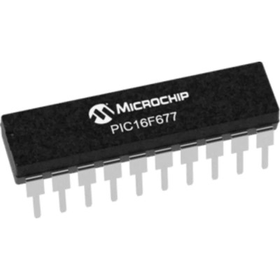 Microchip 8-bit PIC Microcontroller 20 MHz 3.5kB FLASH 20-Pin PDIP PIC16F677-I/P