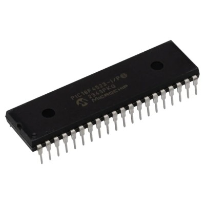 Microchip PIC18F 8-Bit Microcontroller 40 MHz 32 kB Flash 256B EEPROM 40-Pin PDIP PIC18F4523-I/P