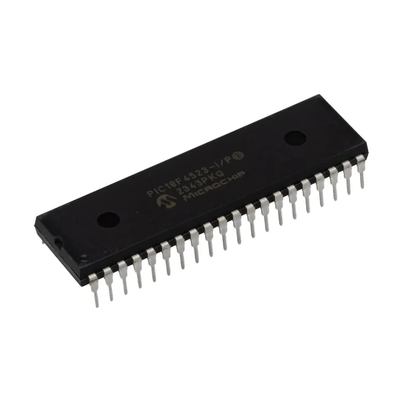 Microchip PIC18F 8-Bit Microcontroller 40 MHz 32 kB Flash 256B EEPROM 40-Pin PDIP PIC18F4523-I/P