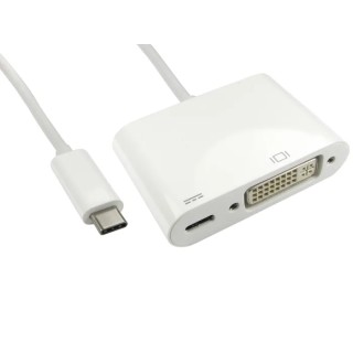 RS PRO DVI-D Adapter Cable 15cm USB Type C to DVI-D 1080P, Power Delivery PD 60w 192-4691