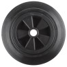 Guitel Hervieu Black Rubber Trolley Wheel 200mm Diameter, 47mm Width, 200 kg Load Capacity 1811020