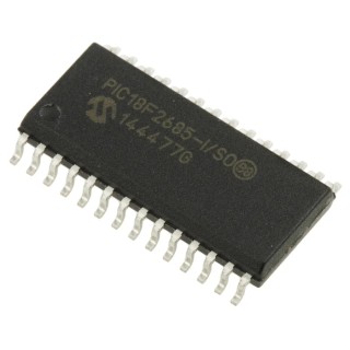 Microchip PIC18F 8-bit PIC Microcontroller, 96kB FLASH, 33 I/Os, 40 MHz, 28-Pin SOIC PIC18F2685-I/SO