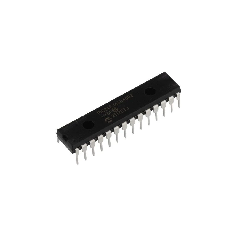 Microchip PIC24FJ64GA002-I/SP 16 bit PIC Microcontroller 32 MHz 64kB FLASH 28-Pin SPDIP PIC24FJ64GA002-I/SP