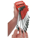 Facom 6-Piece Metric 15° Hinged Ratchet Combination Spanner Set 8 x 9 to 17 x 19 mm 65.JP6PF