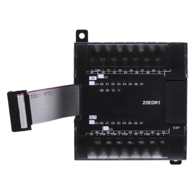 Omron PLC Expansion Module for Use with PLC Module CP1W-20EDR1 24V DC Power, 12 Inputs and 8 Relay Outputs CP1W-20EDR1