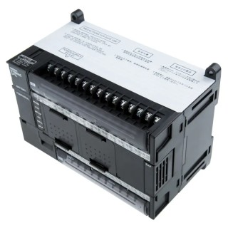 Omron CP1L Series Programmable Logic Controller CPU, 24 DC Inputs, 16 Transistor Outputs, USB Communication, DIN Rail Mount 