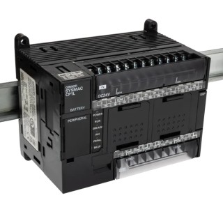Omron CP1L Series PLC CPU, 18-Input DC Input, 12 Transistor Outputs, USB 1.1 Communication, DIN Rail Mount 