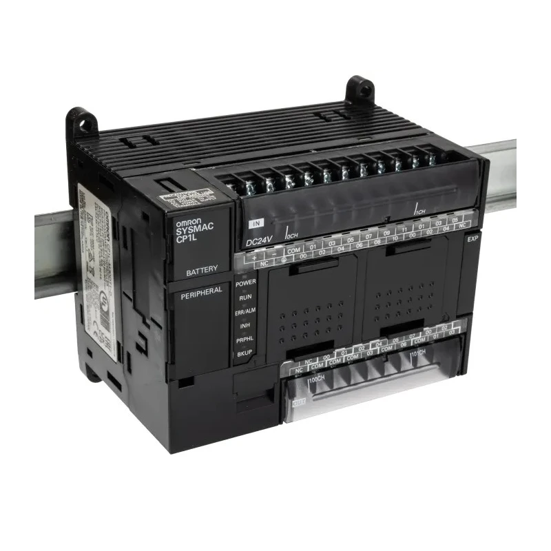Omron CP1L Series PLC CPU, 18-Input DC Input, 12 Transistor Outputs, USB 1.1 Communication, DIN Rail Mount 