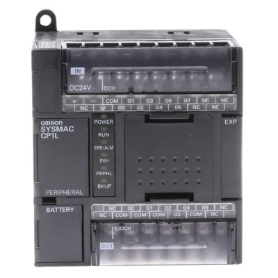 Omron CP1L Series PLC CPU, 8-Input DC Input, 6 Outputs Relay Output, USB Communication, Ladder Logic, DIN Rail Mount 