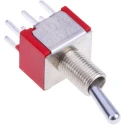 RS PRO DPDT Toggle Switch, PCB Mount, On-On, Through Hole Terminal, 28 V dc, 250 V ac 401-680