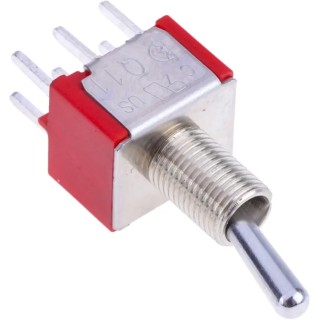 RS PRO DPDT Toggle Switch, PCB Mount, On-On, Through Hole Terminal, 28 V dc, 250 V ac 401-680