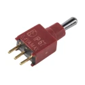 RS PRO PCB Mount Toggle Switch, SPDT On-Off-On, Through Hole Terminal, 15 V DC, 240 V AC, Brass Actuator, IP67, Model 401-696