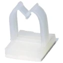 Essentra Natural Polyamide 66 Self-Adhesive Cable Clip Saddle Type 12.7mm x 12.7mm x 13mm MWSEB-6-01-A-RT
