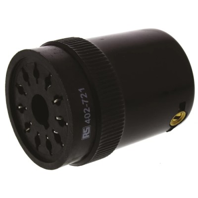 Tempatron 11 Way 240V AC DIN Rail Relay Socket for Use with 11 Pin Relay, Octal Timer, and Octal Relay S11F