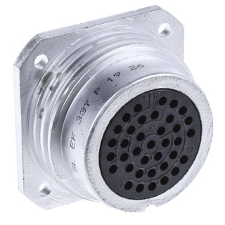 Amphenol Socapex Circular Connector Panel Mount Socket Female 37 Contacts 7.5A 175V IP67 SL EF 337 P