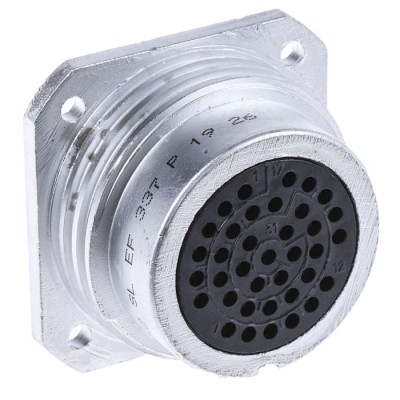 Amphenol Socapex Circular Connector Panel Mount Socket Female 37 Contacts 7.5A 175V IP67 SL EF 337 P