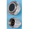 Amphenol Socapex Industrial Circular Connector, 7 Contacts, Cable Mount, Plug Female, IP67, Metal Housing, 480V SL BF 37 Y
