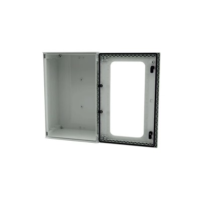 RS PRO Fibreglass Reinforced Polyester Wall Box with IP66 Transparent Door 500mm x 400mm x 200mm 192-7125