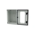 RS PRO Fibreglass Reinforced Polyester Wall Box IP66 Transparent Door 400 mm x 300 mm x 200 mm 192-7124