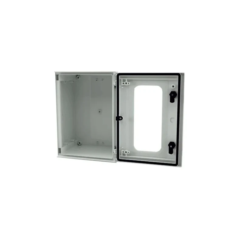 RS PRO Fibreglass Reinforced Polyester Wall Box IP66 Transparent Door 400 mm x 300 mm x 200 mm 192-7124