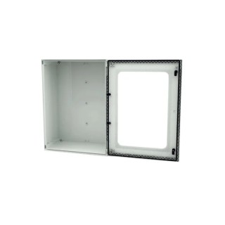RS PRO Fibreglass Reinforced Polyester Wall Box IP66 Transparent Door 600 mm x 500 mm x 230 mm 192-7127