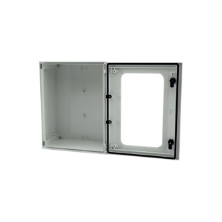 RS PRO Fibreglass Reinforced Polyester Wall Box IP66 Transparent Door 600mm x 400mm x 230mm 192-7126