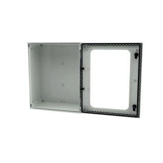 RS PRO Fibreglass Reinforced Polyester Wall Box IP66 Transparent Door 800mm x 600mm x 300mm 192-7129
