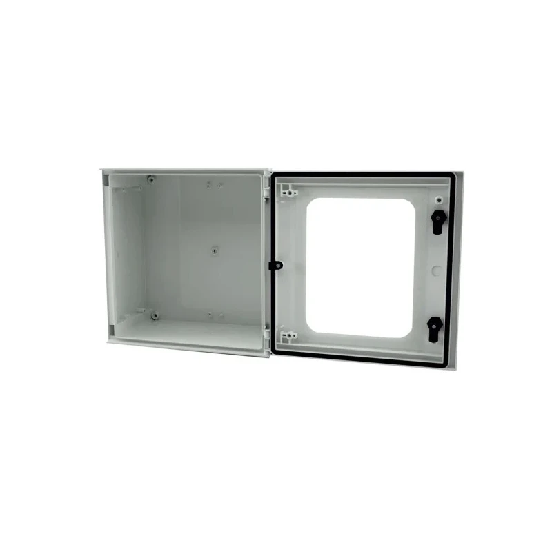 RS PRO Fibreglass Reinforced Polyester Wall Box with IP66 Transparent Door 400mm x 400mm x 200mm 192-7123