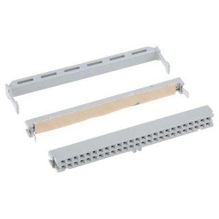 3M 50-Way IDC Connector Female for Cable, 2 Row, 1A Current, 2.54mm Pitch, Gold over Nickel Plating 3425-6650
