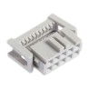 3M 10-Way 2 Row Shrouded IDC Connector Female for Cable 1.25A 1kV AC Right Angle 89110-0101
