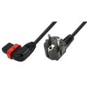 Schaffner IEC C13 to CEE 7/7 Power Cord 2m Black PVC 250V 10A IL13