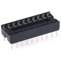Winslow W3100 2.54 mm Pitch Vertical 20 Way Through Hole Stamped Pin Open Frame DIL Socket 10A W3120TRC