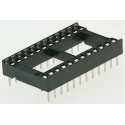 Winslow W3100 Series 2.54 mm Pitch Vertical 22 Way Through Hole Stamped Pin Open Frame DIL Socket 10A W3122TRC
