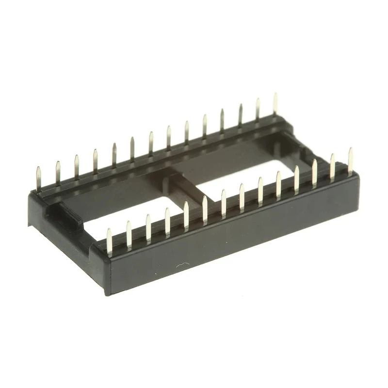 Winslow W3100 2.54 mm Pitch Vertical 28 Way Through Hole Stamped Pin Open Frame DIL Socket 10A W3128TRC