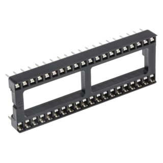 Winslow W3100 2.54 mm Pitch Vertical 40 Way Through Hole Stamped Pin Open Frame DIL Socket 10A W3140TRC
