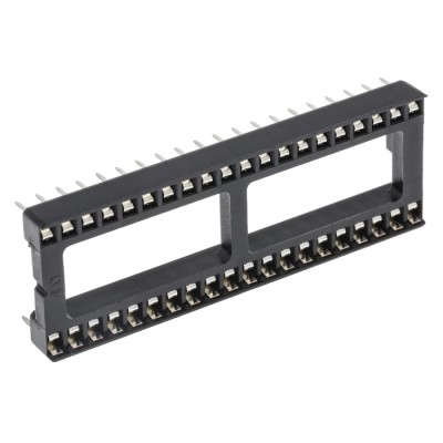 Winslow W3100 2.54 mm Pitch Vertical 40 Way Through Hole Stamped Pin Open Frame DIL Socket 10A W3140TRC