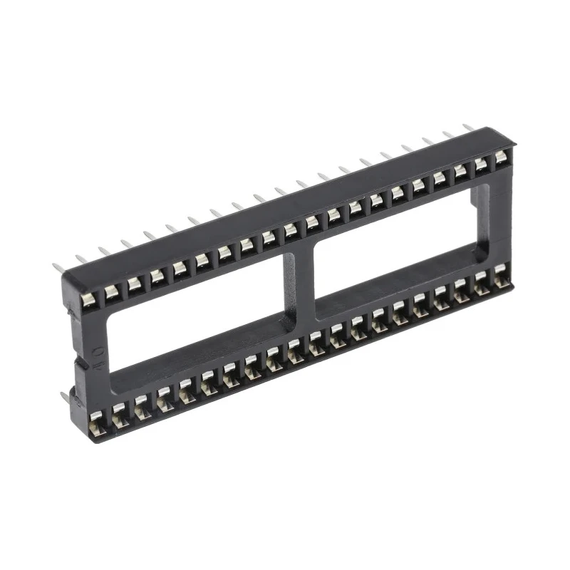 Winslow W3100 2.54 mm Pitch Vertical 40 Way Through Hole Stamped Pin Open Frame DIL Socket 10A W3140TRC