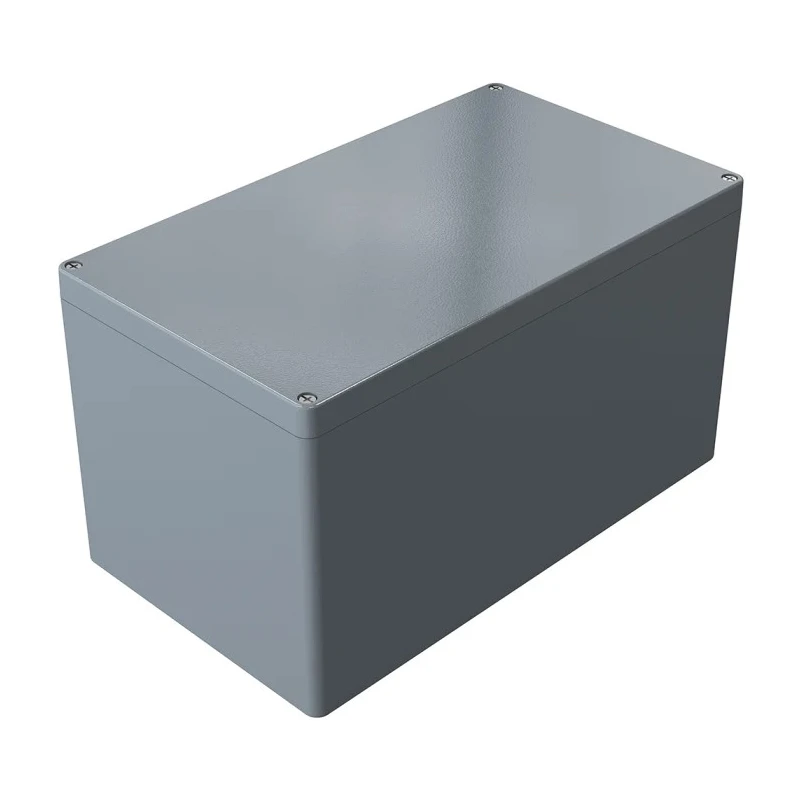Rose Aluminium Standard Series Grey Die Cast Aluminium Enclosure, IP66, IK09, 400 mm x 230 mm x 400 mm 01234023
