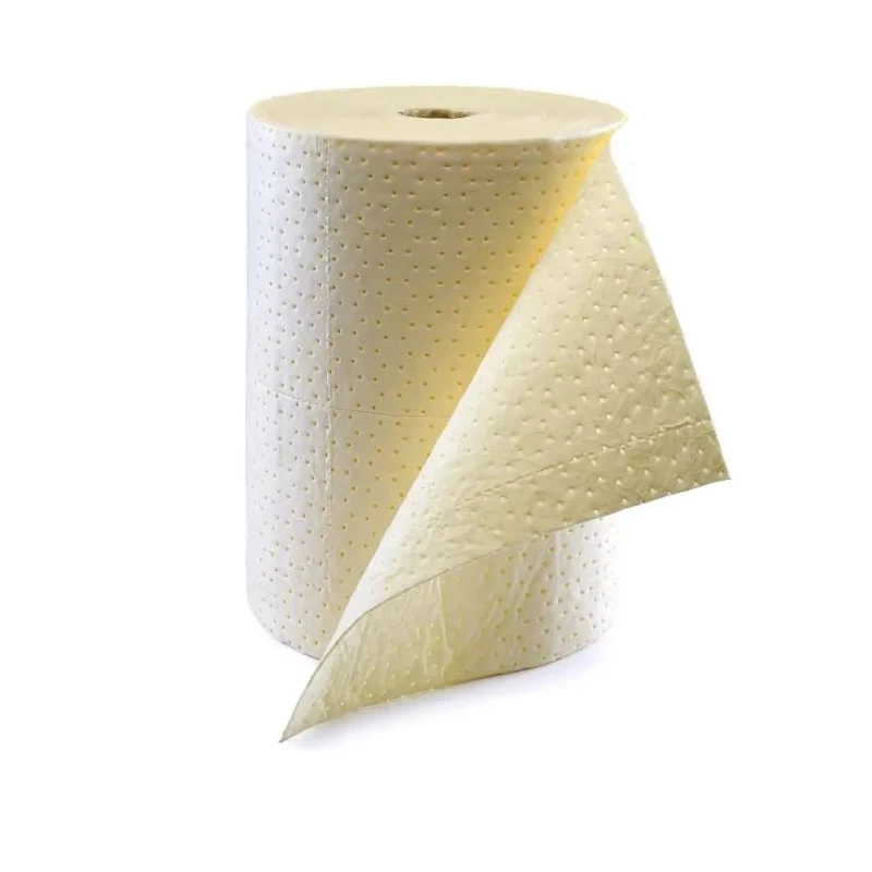 Ecospill Ltd Spill Absorbent Premier Roll for Chemical Use, 80L Capacity, 40m x 500mm, Yellow C0405040