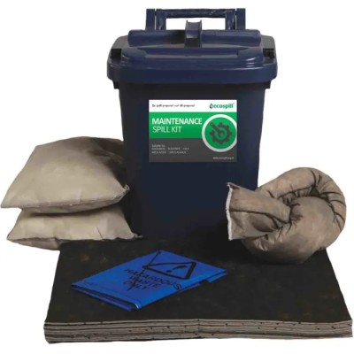 Ecospill Ltd 25 L Maintenance Spill Kit with Sock, Pillows, Waste Bags, and Pads M1460025