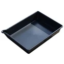 Ecospill Ltd Spill Kit 530mm x 400mm x 100mm Black Spill Tray With Spout, 16 Litre P3245340