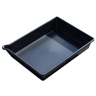 Ecospill Ltd Spill Kit 530mm x 400mm x 100mm Black Spill Tray With Spout, 16 Litre P3245340
