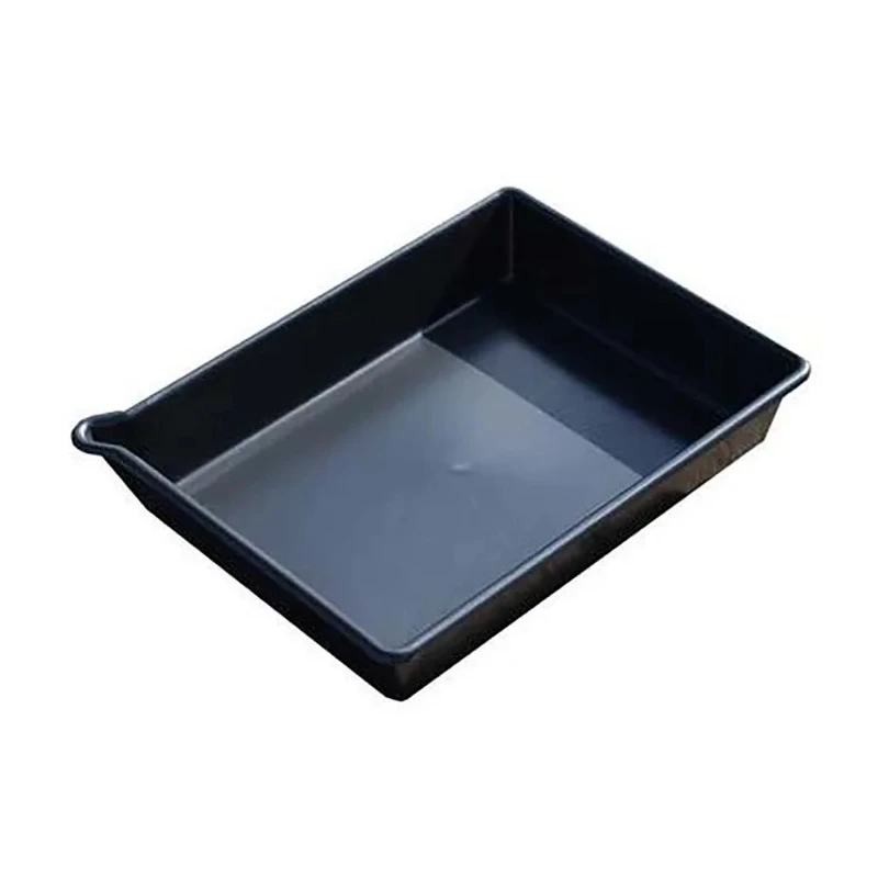 Ecospill Ltd Spill Kit 530mm x 400mm x 100mm Black Spill Tray With Spout, 16 Litre P3245340