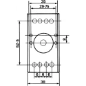 Releco 8 Contact 10A 300V AC DIN Rail Relay Socket for MRC Series 8-Pin Relay S2-B