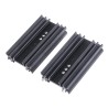 AAVID THERMALLOY Heatsink for Packages TO-218 TO-220 TO-247 Black Anodised Extruded Aluminium 7°C/W 63 mm 12.5 mm 34.5 TO3P