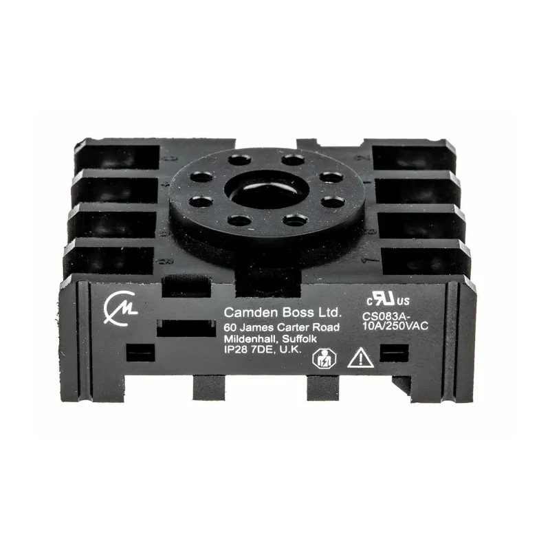 CAMDENBOSS 8 Way 380V AC DIN Rail Relay Socket CS08
