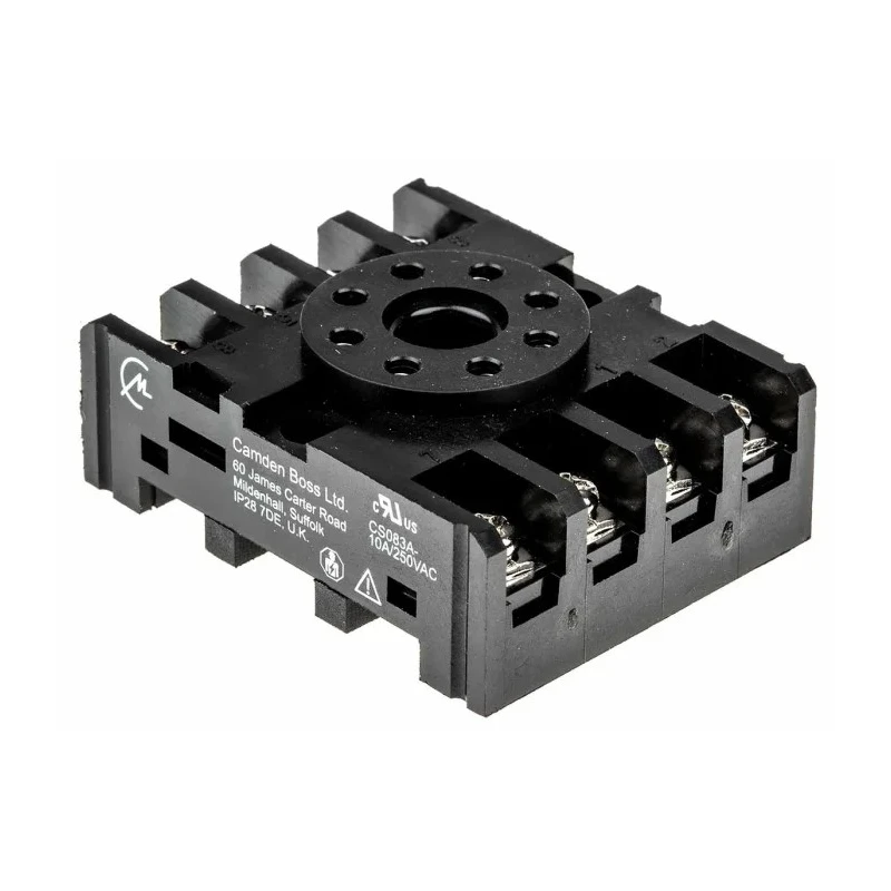 CAMDENBOSS 8 Way 380V AC DIN Rail Relay Socket CS08